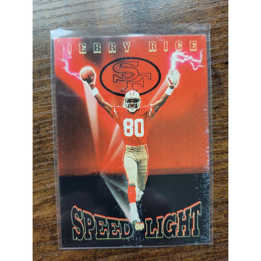 Jerry Rice 1992 Skybox Primetime #236 - Speed of Light - NFL - Fresh Pull